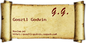 Gosztl Godvin névjegykártya